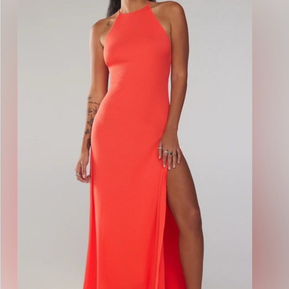 Savage X Fenty Vibrant Orange Halter Dress - NWT - 1X